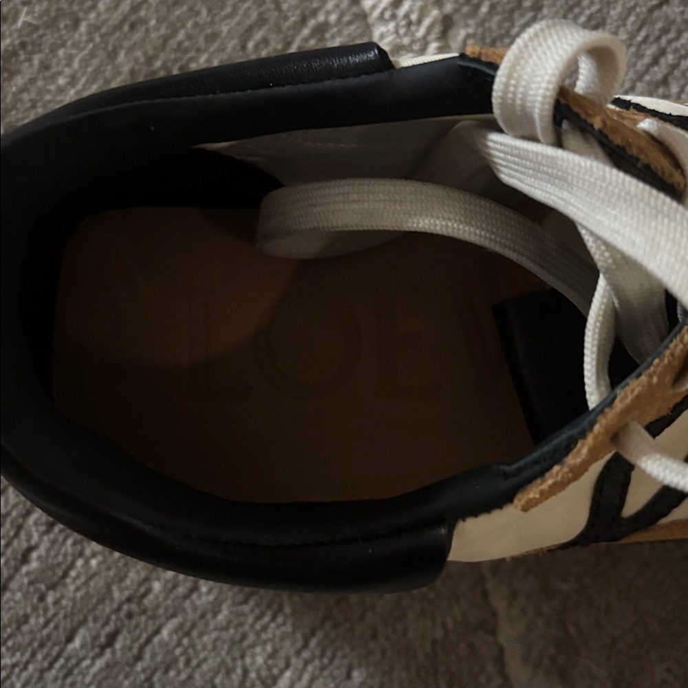 Stylish women's Sneakers in Cream and Tan - Picture 5 of 5